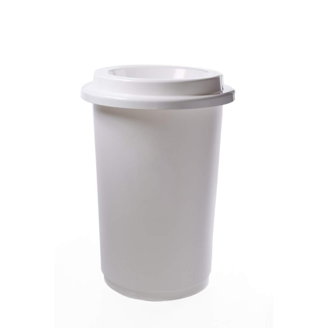 50L miljövänlig återvinningsbehållare - plast, vit | Hem & Hobby | Pryloteket