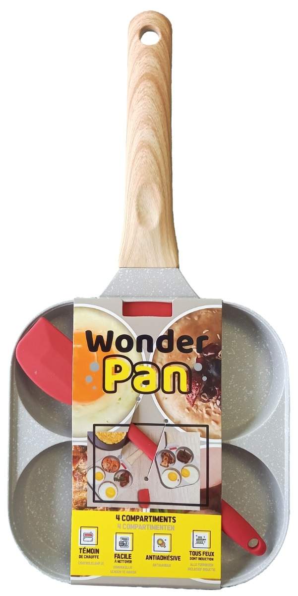 Sektionerad non-stick stekpanna - Tillaga flera rätter utan ansträngning | Hem & Hobby | Pryloteket