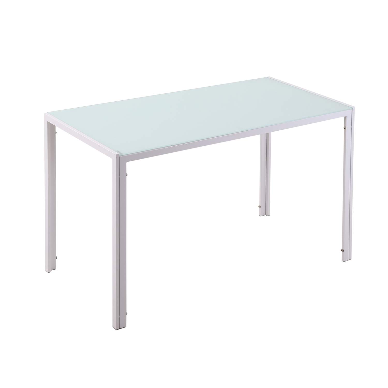 Spisebord – Moderne Design, Stort, 120x60x75 cm, Hvid