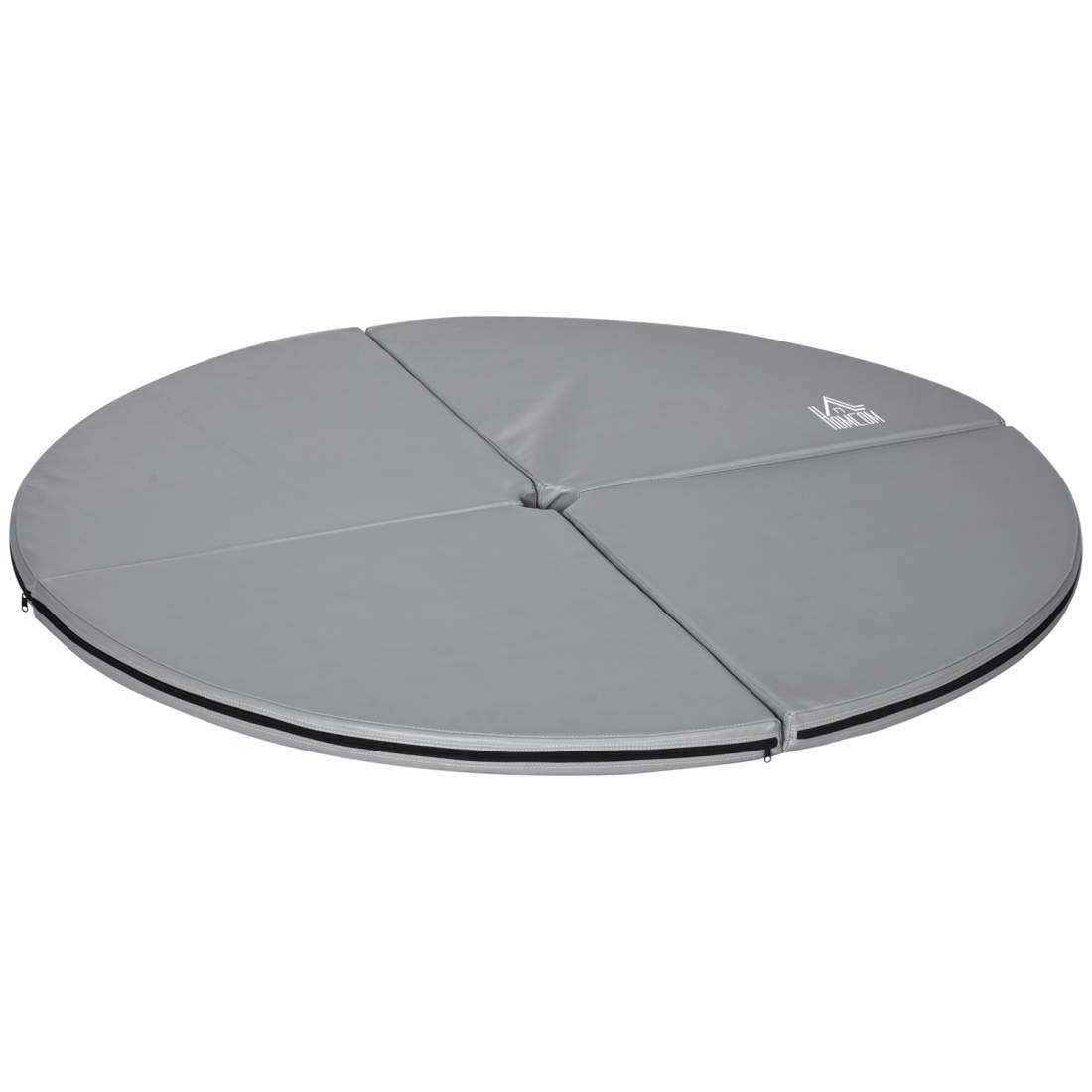 Poledancematta, 5 cm tjock, rund, ljusgrå | Hem & Hobby | Pryloteket