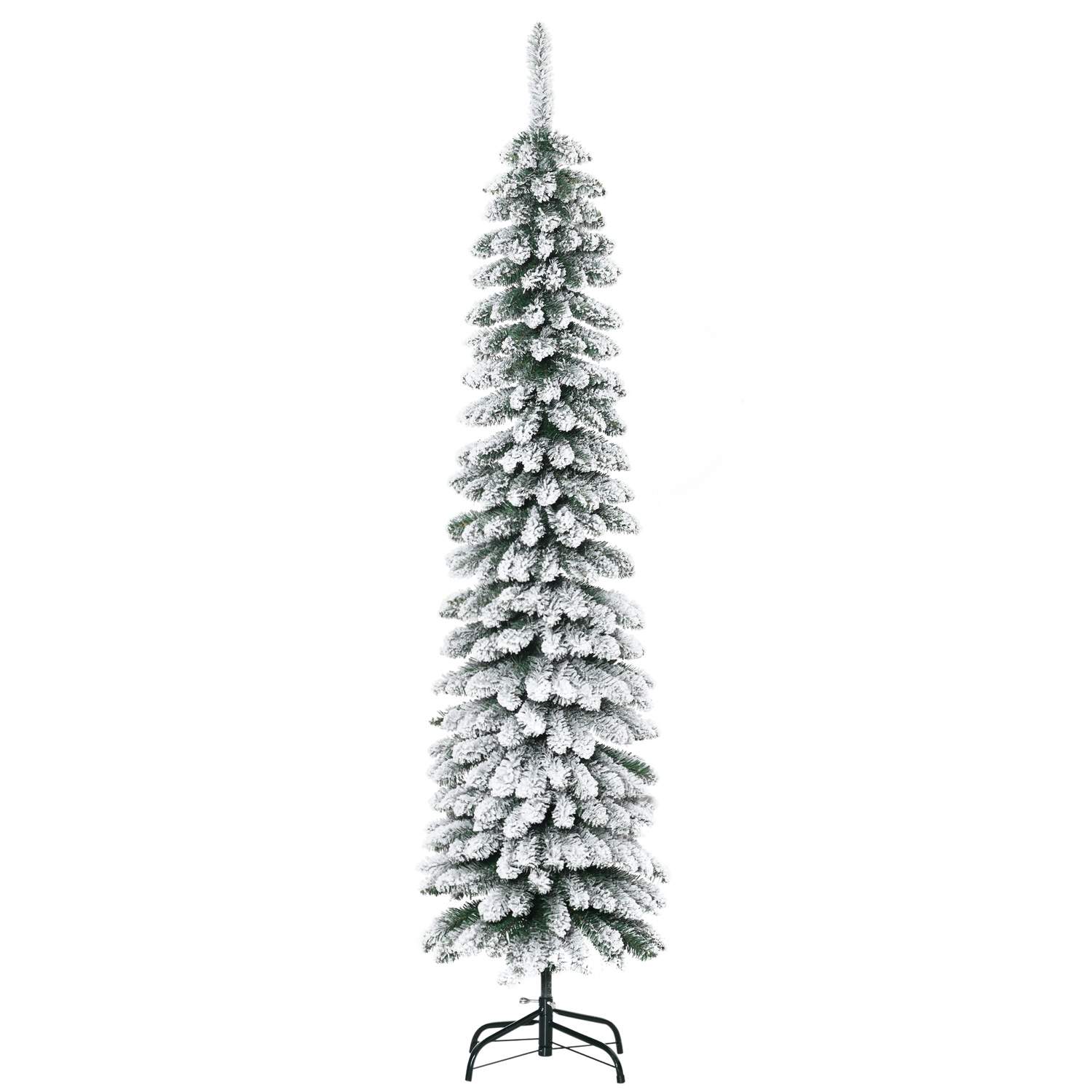 Kunstigt juletræ, Snowy Slim Design, Brandsikker, 180 cm
