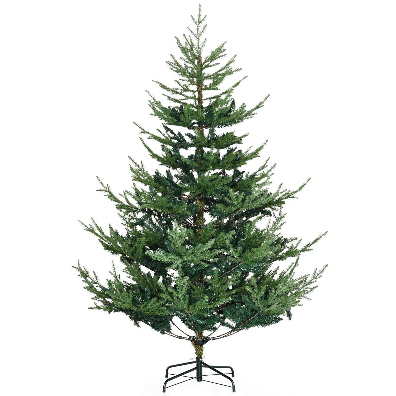 Kunstigt juletræ 180cm fyrretræ med 795 spidser, foldbart