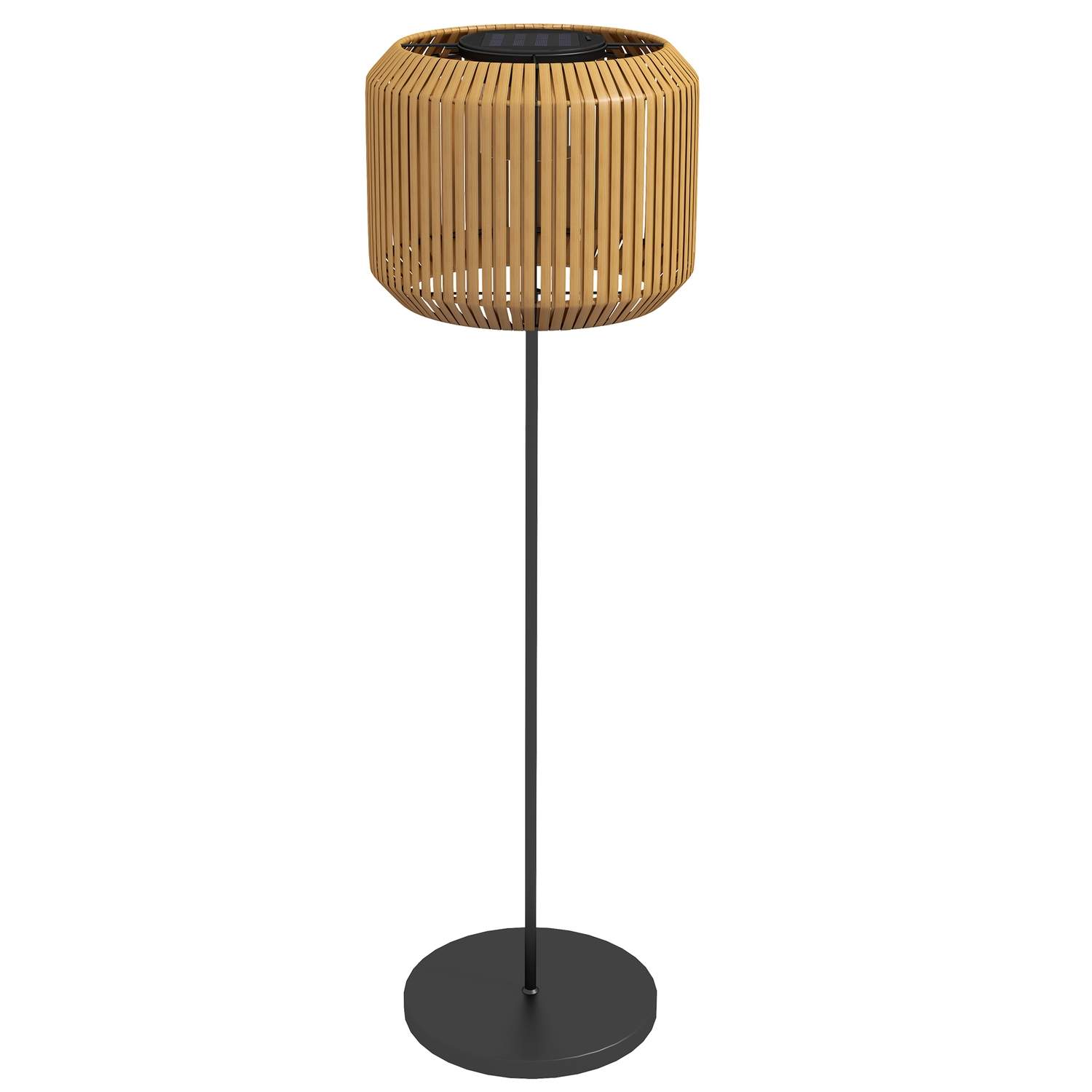 Solcelledrevet havelampe i rattan – LED, vejrbestandig, 130 cm