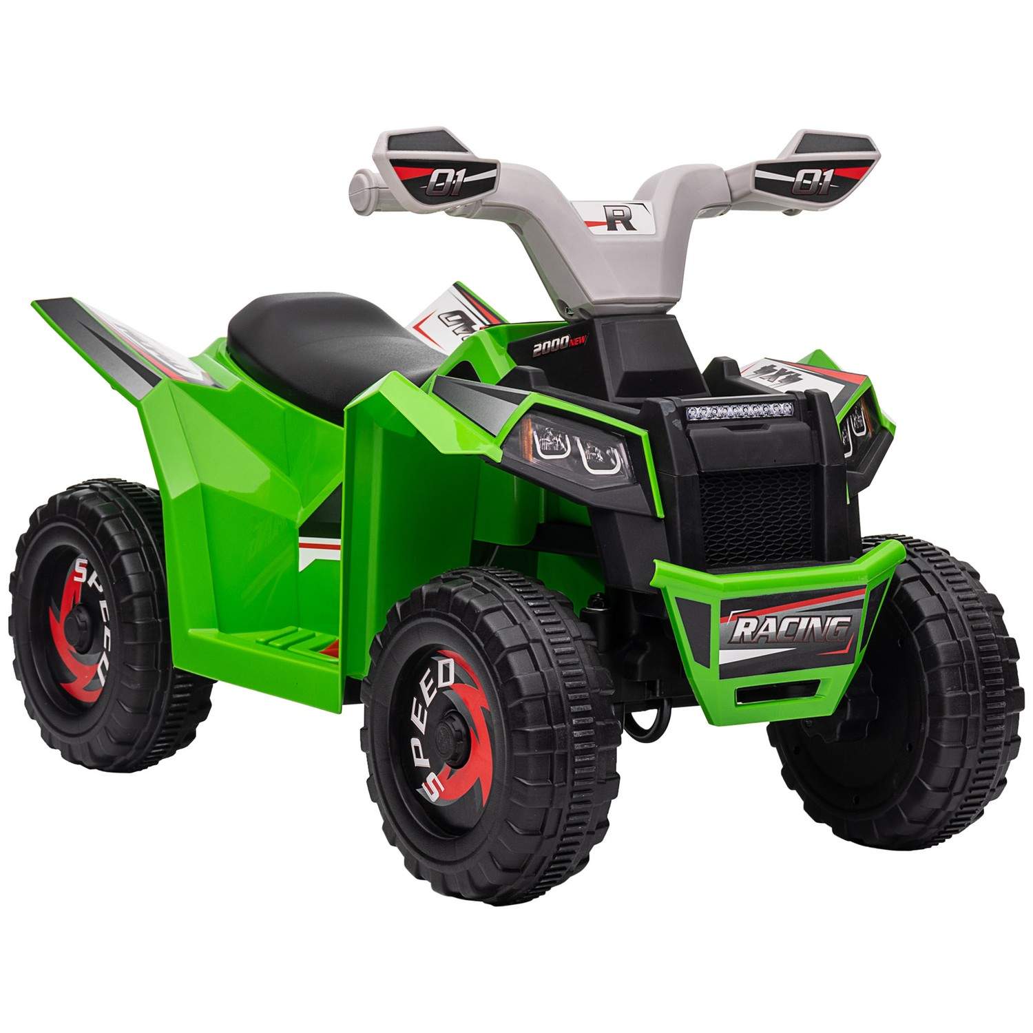 Electric Kids Quad – 2,5 km/t, frem og tilbage, i alderen 18-36 måneder, grøn