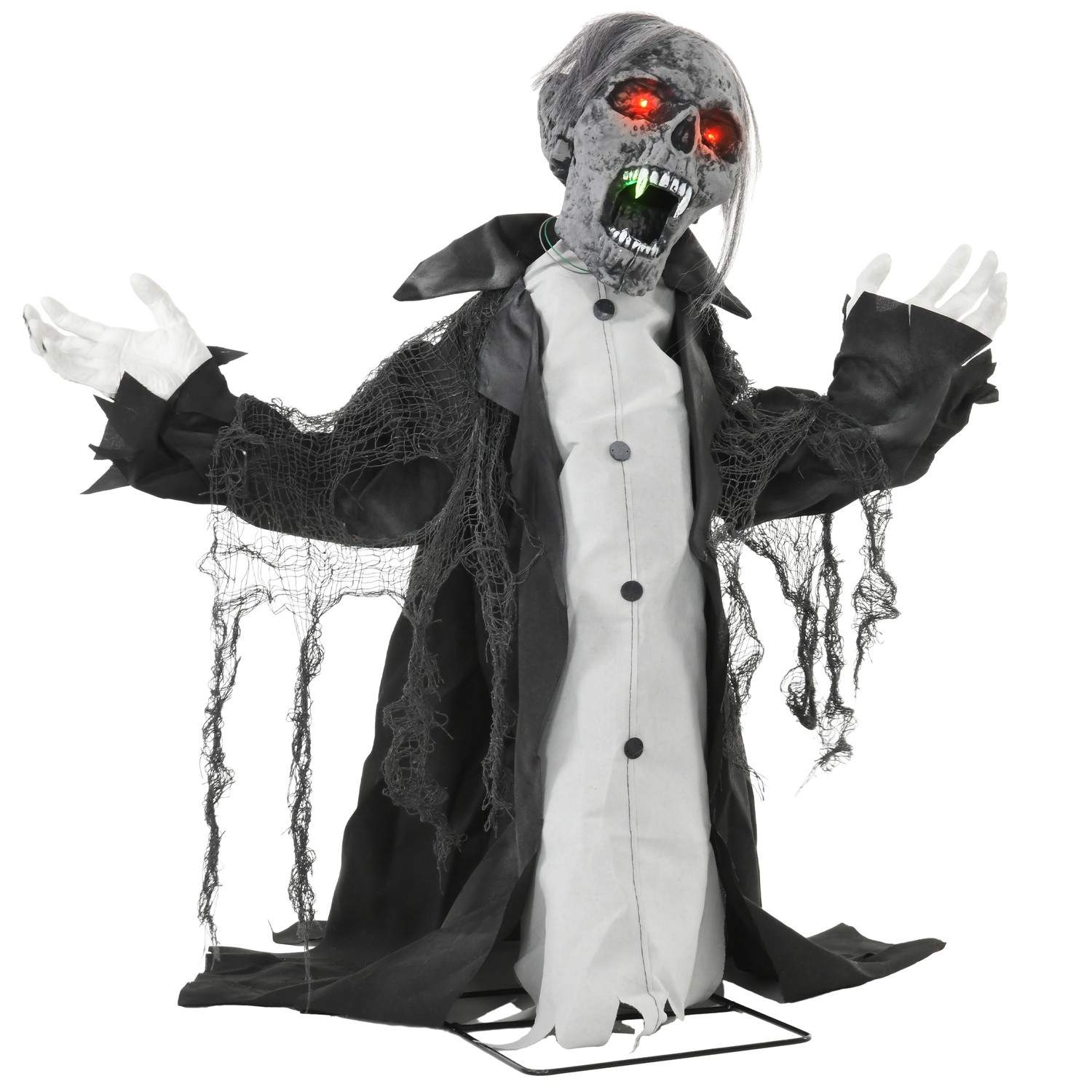 Halloween Skeleton Zombie – Bevægelsessensor, LED og lyd, 75 cm