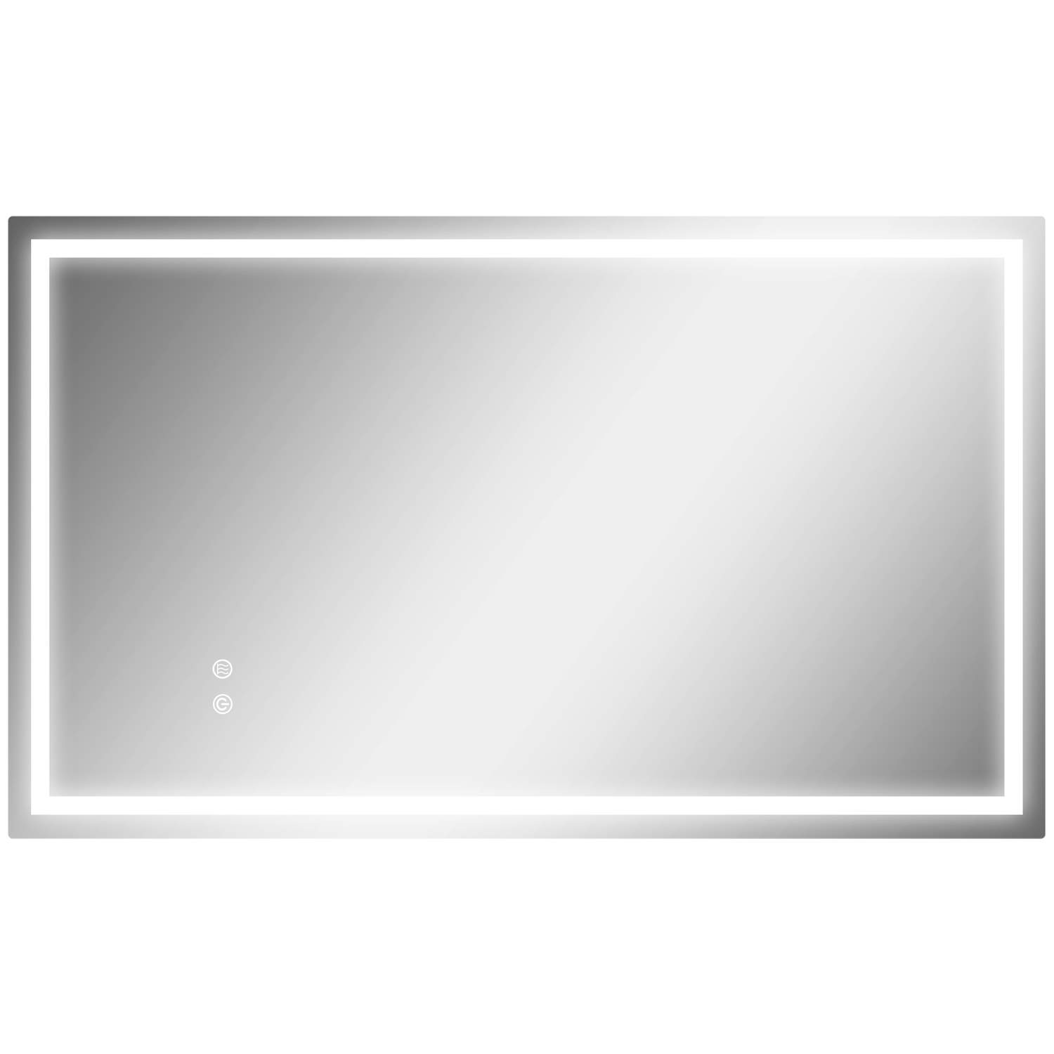 LED badeværelsesspejl – Justerbar lysstyrke, anti-dug, vandtæt