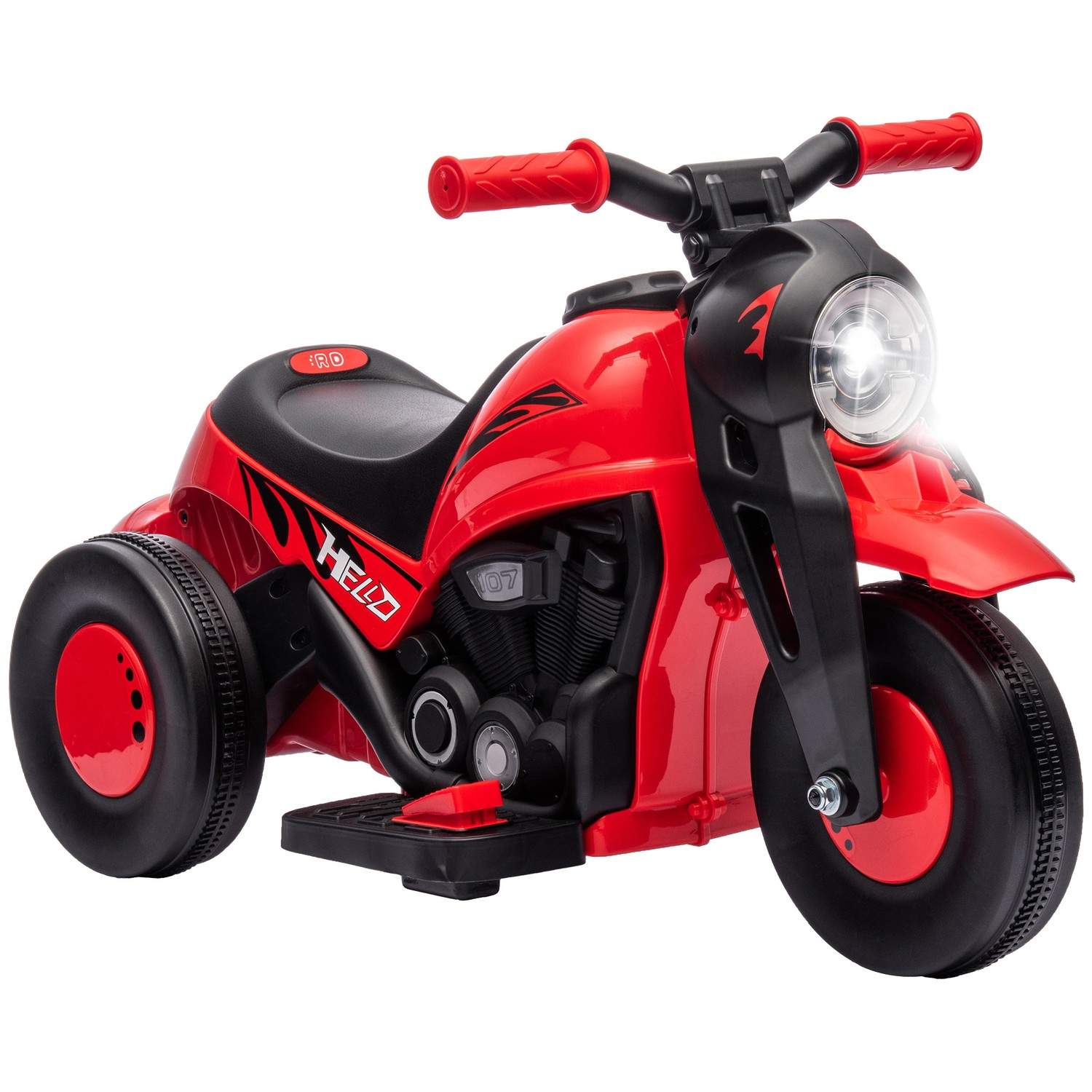 Elmotorcykel til børn, 6V, musik og bobler, 2-5 år