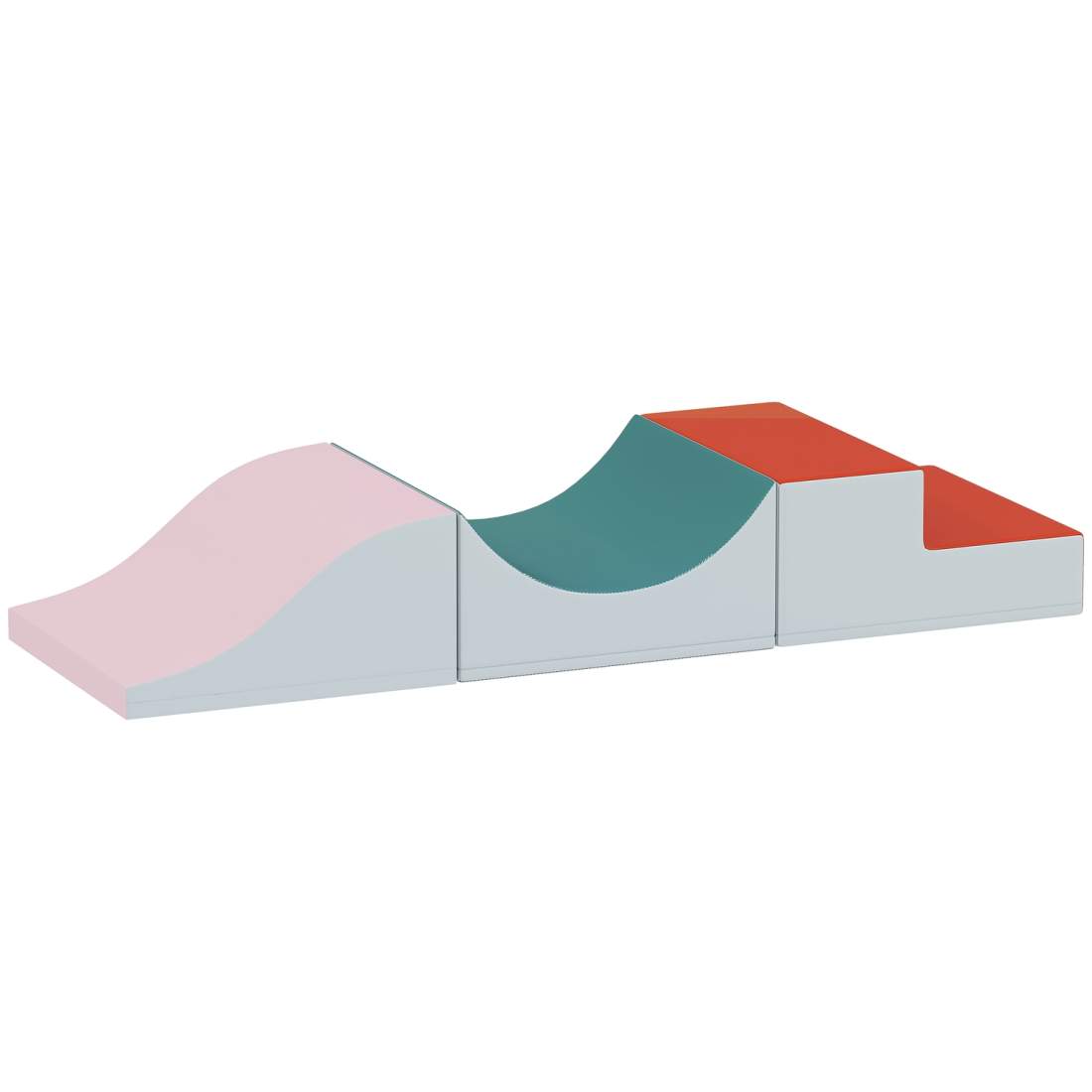 Klätter- och krypset för småbarn, 3-delat skum, ljusgrå | Hem & Hobby | Pryloteket