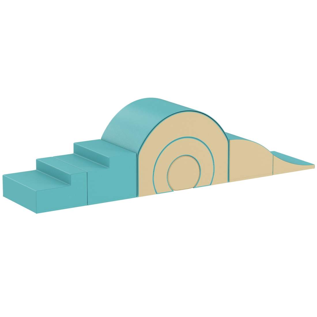 Mjukt lekset i skum för bebisar och småbarn, 5 former, grönt | Hem & Hobby | Pryloteket