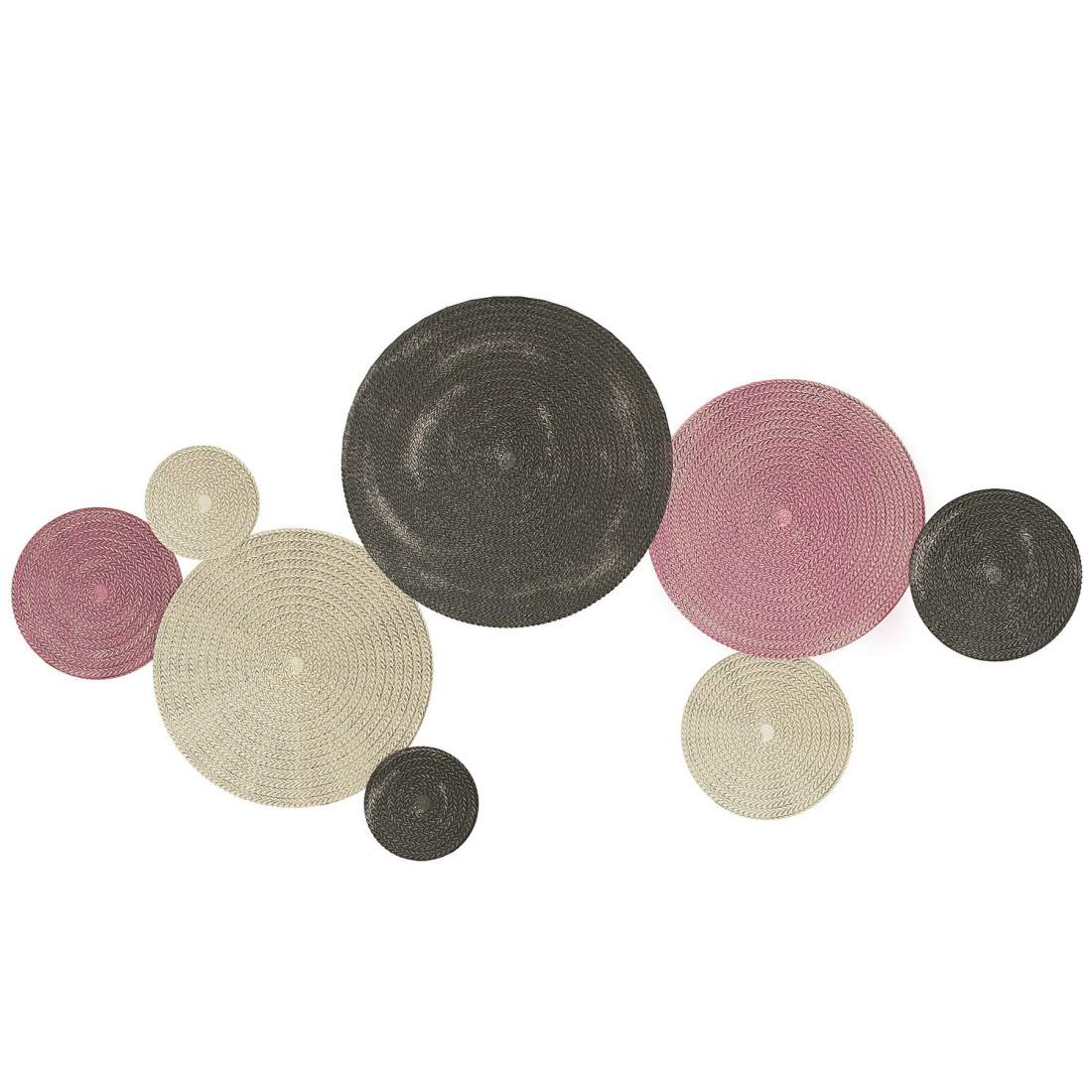 Väggdekorationsset, 8 metallskivor, flerfärgad design | Hem & Hobby | Pryloteket