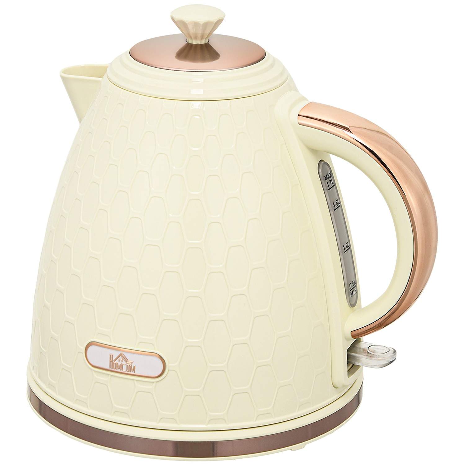 Elkedel, 2200W, Hurtigkog, Beige