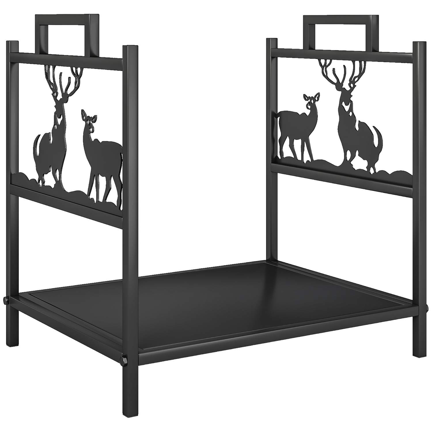 Indendørs brænderist, metal, 42,5 x 33,5 x 43 cm, sort