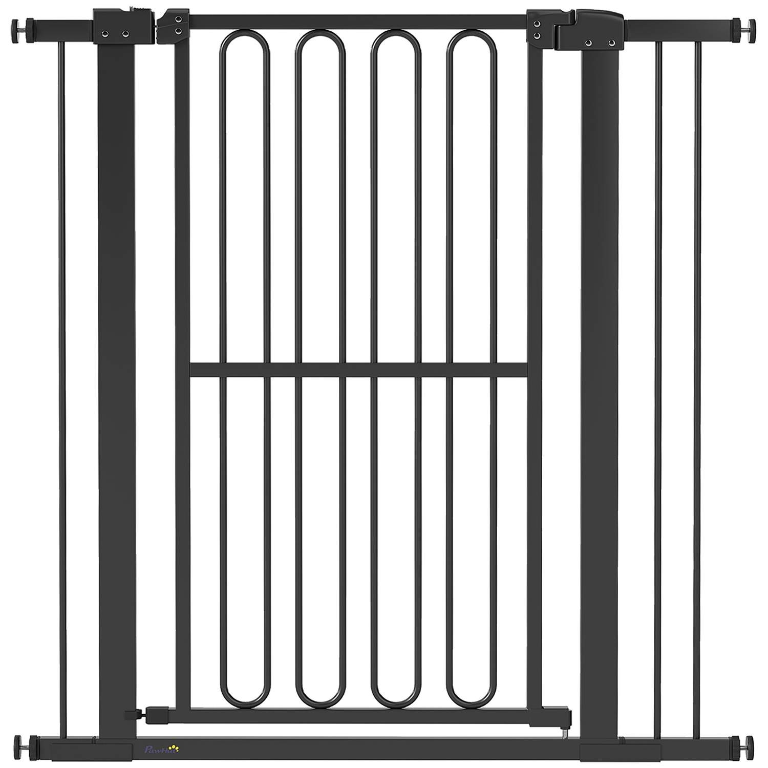 Hundesikkerhedsgitter, 76-104 cm, trappebarrier uden boring
