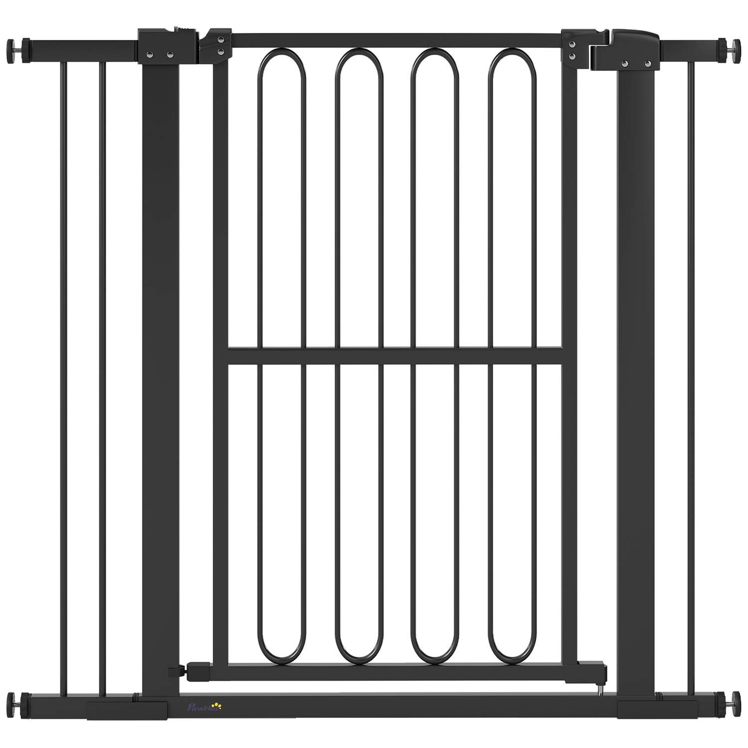 Hundesikkerhedsgitter, 76-104 cm, trappebarrier uden boring