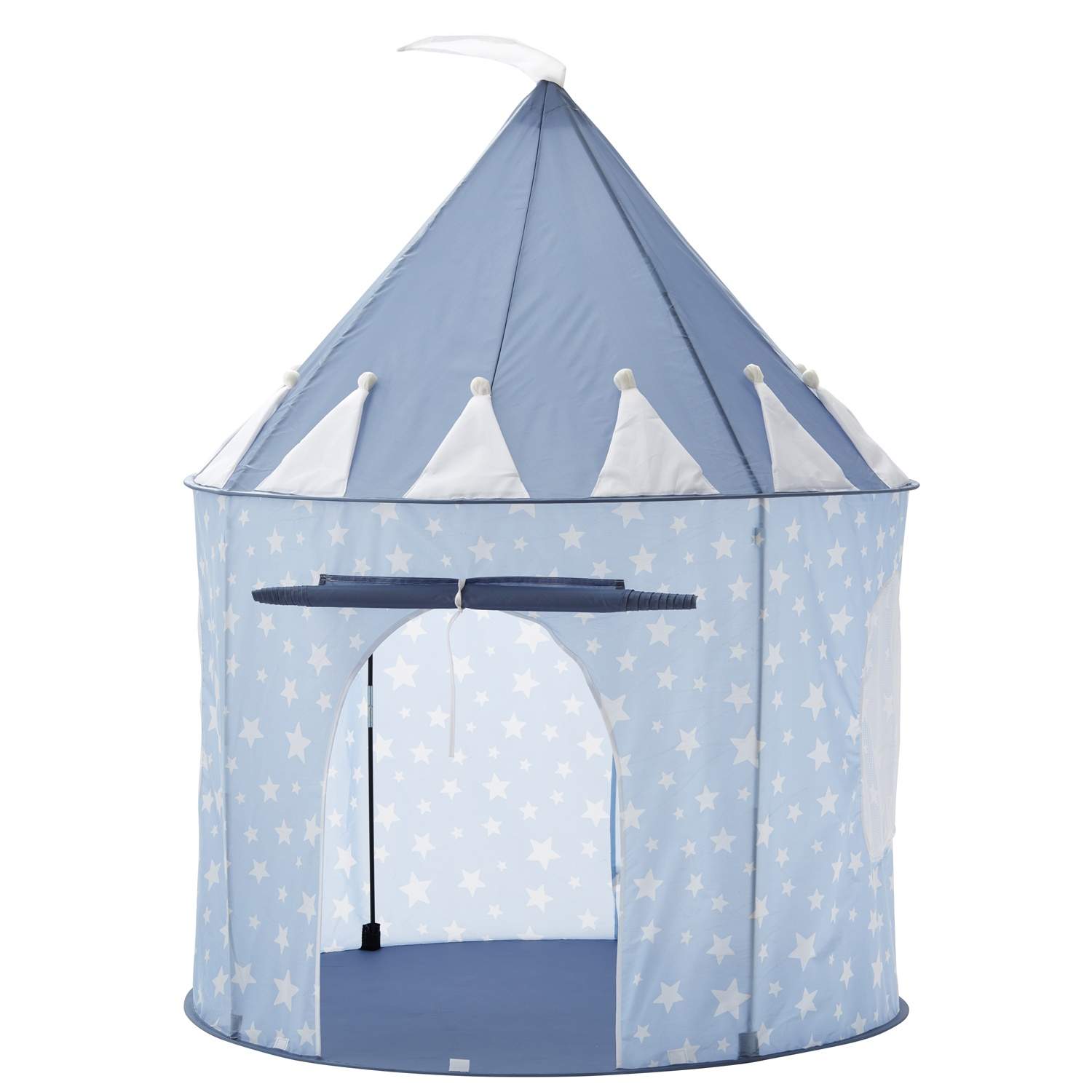 Kids Concept Legetelt - 100x130 cm - Blå m. Stjerner
