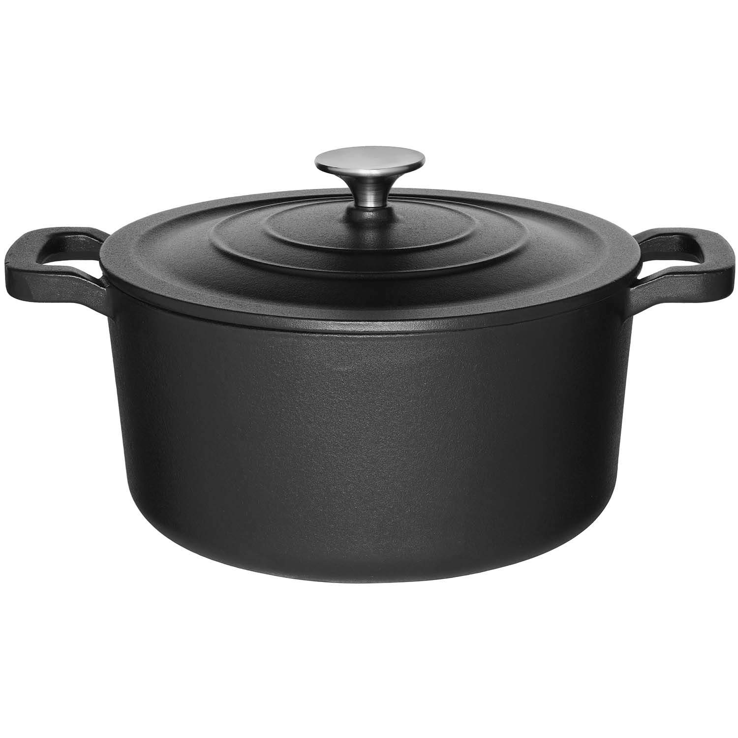 Gjutjärnsgryta med lock – 5,2 liters kapacitet | Hem & Hobby | Pryloteket