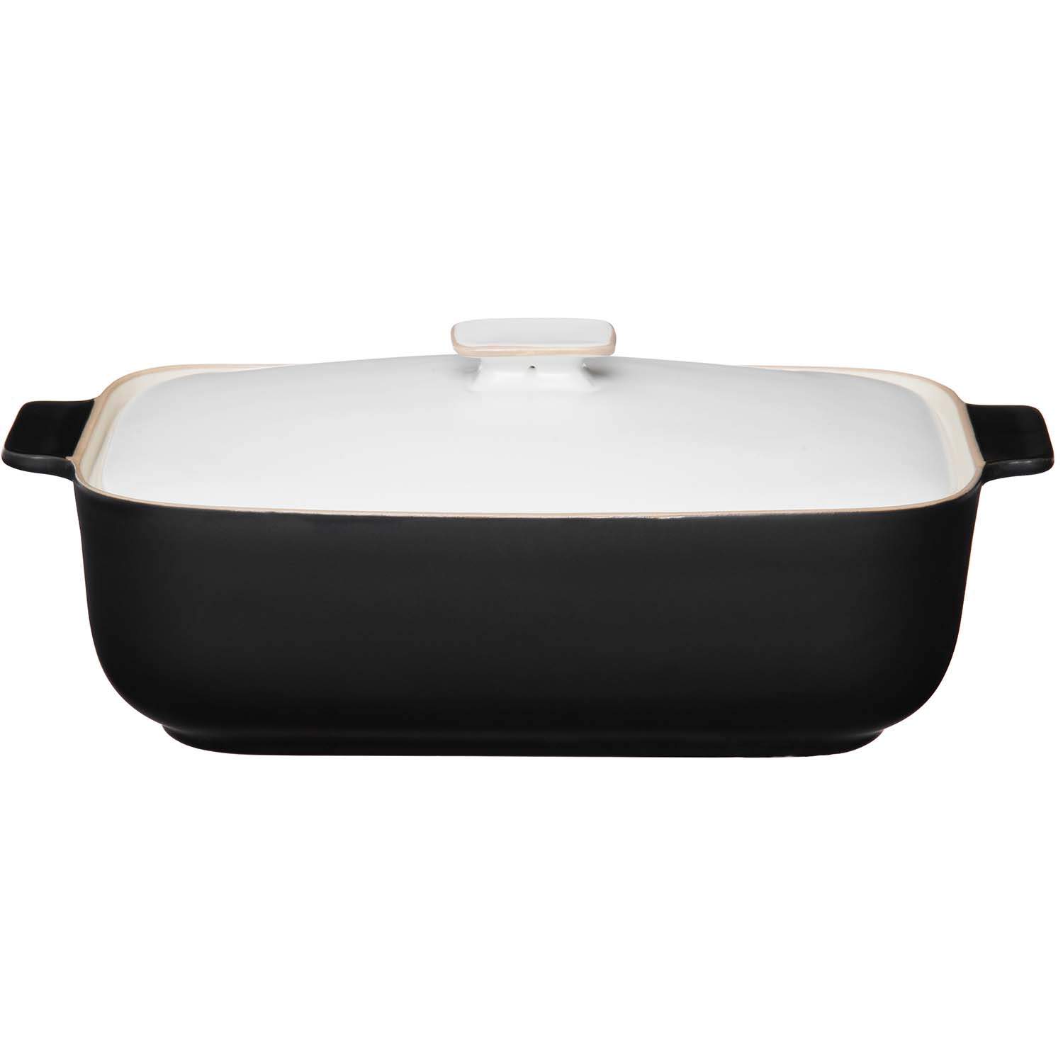 Keramisk opbevaringskrukke med låg – 2 liter billede