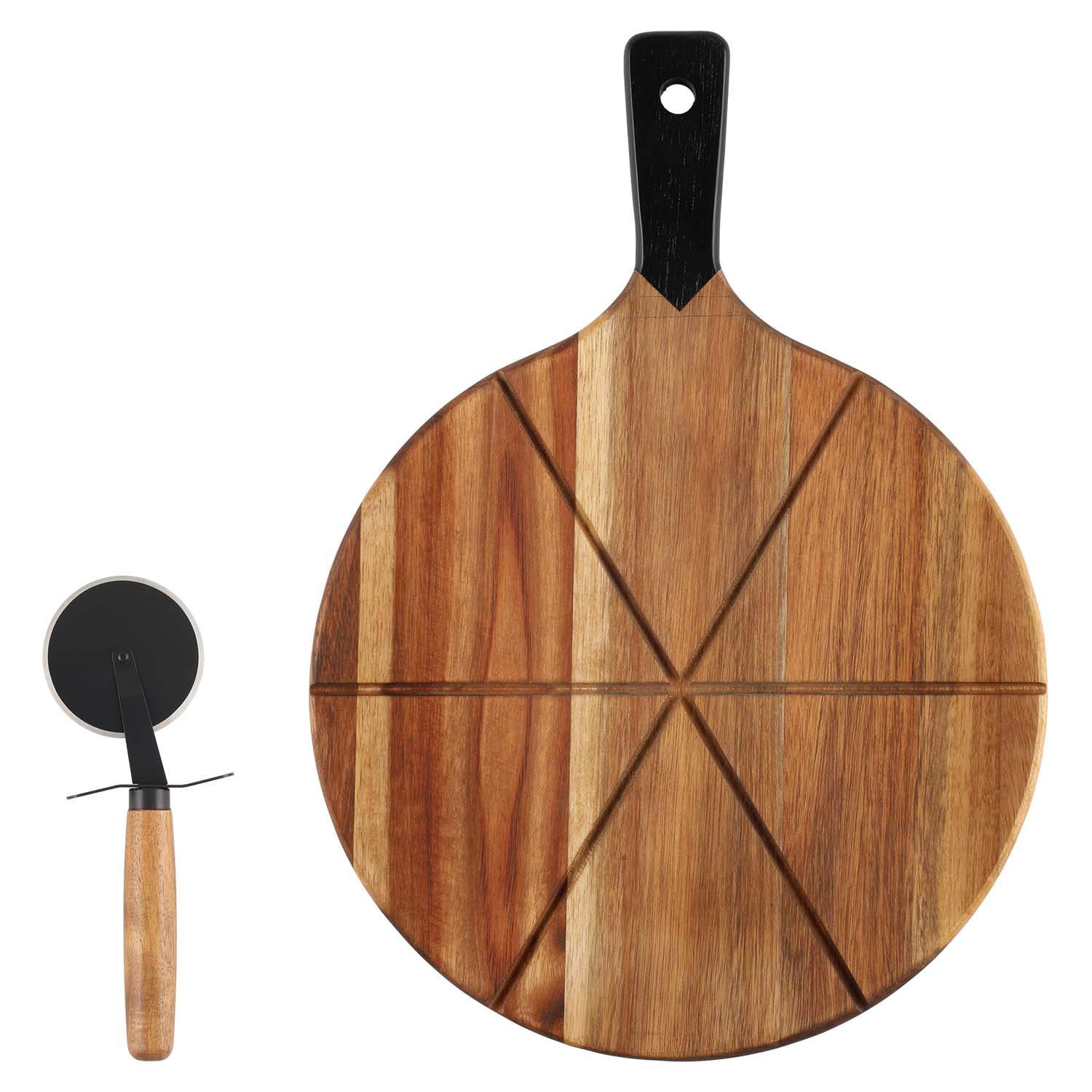 Pizzasæt med bakke og udstikker billede