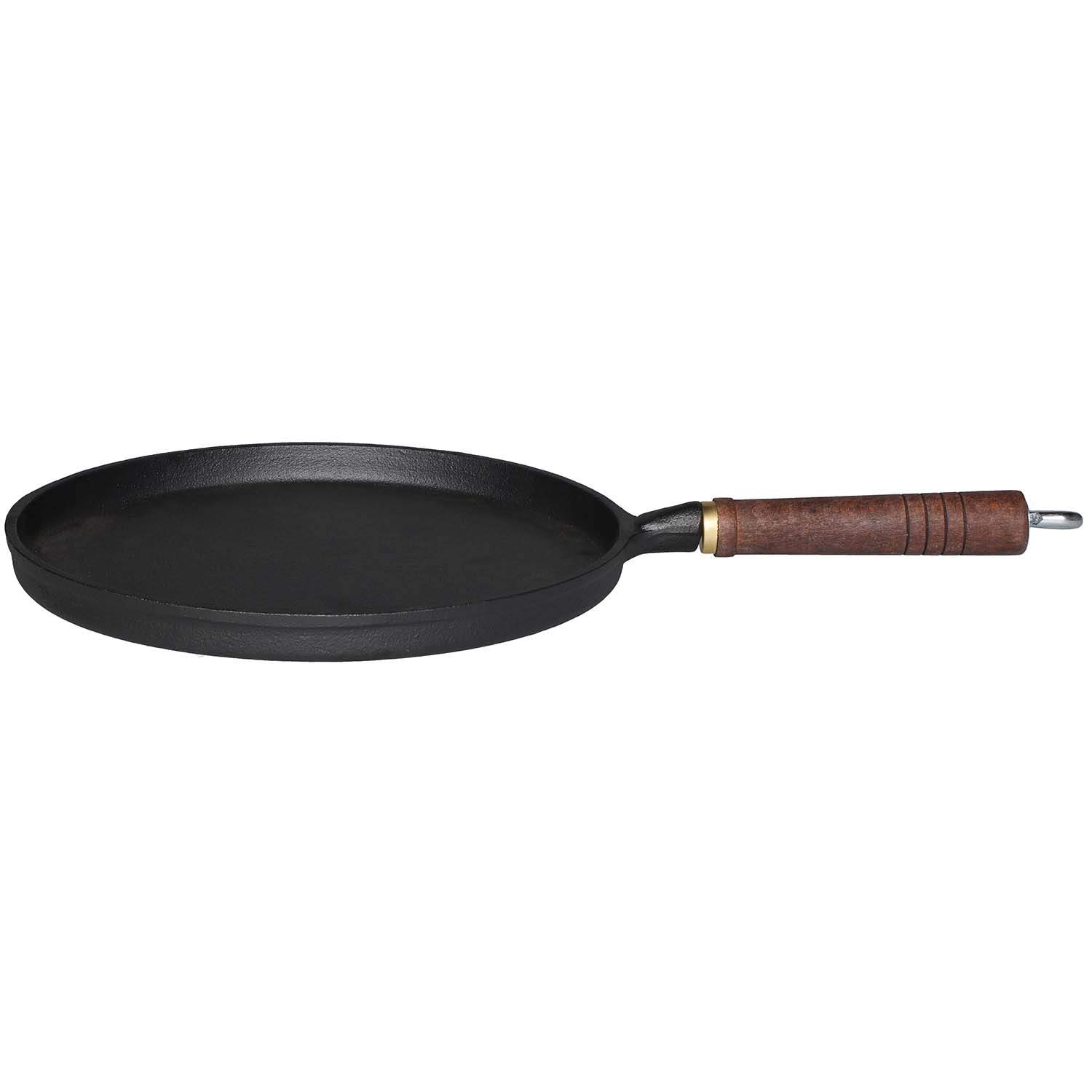 Støbejernspandepande, træhåndtag billede