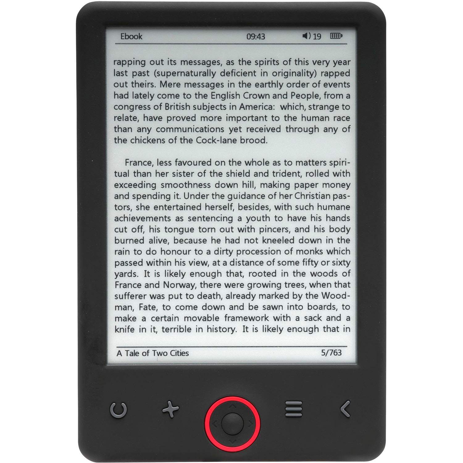 E-läsare med 6"" skärm, 4 GB lagring, 20 timmars batteritid | Hem & Hobby | Pryloteket