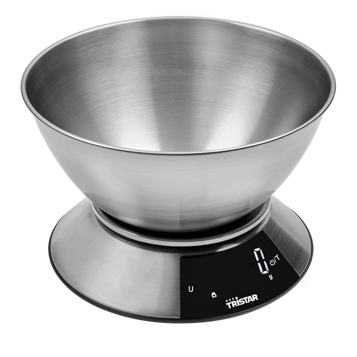 Digital køkkenvægt med skål, 5 kg kapacitet billede