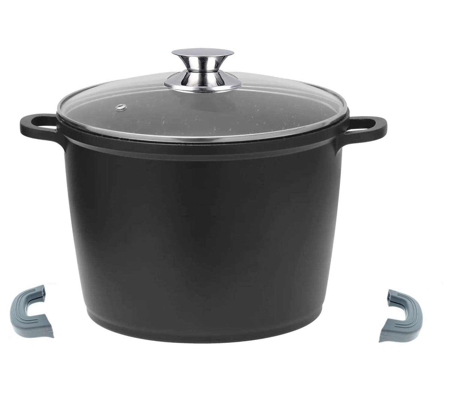 Induktionsgryde med låg, 28 cm non-stick aluminium
