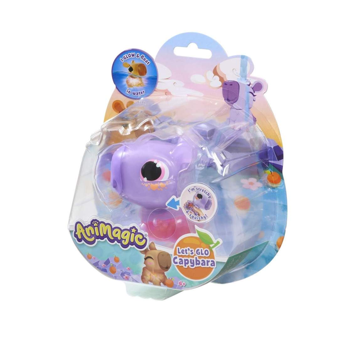 Flytande lysande kapybaraleksak, lila, vattenaktiverad | Hem & Hobby | Pryloteket