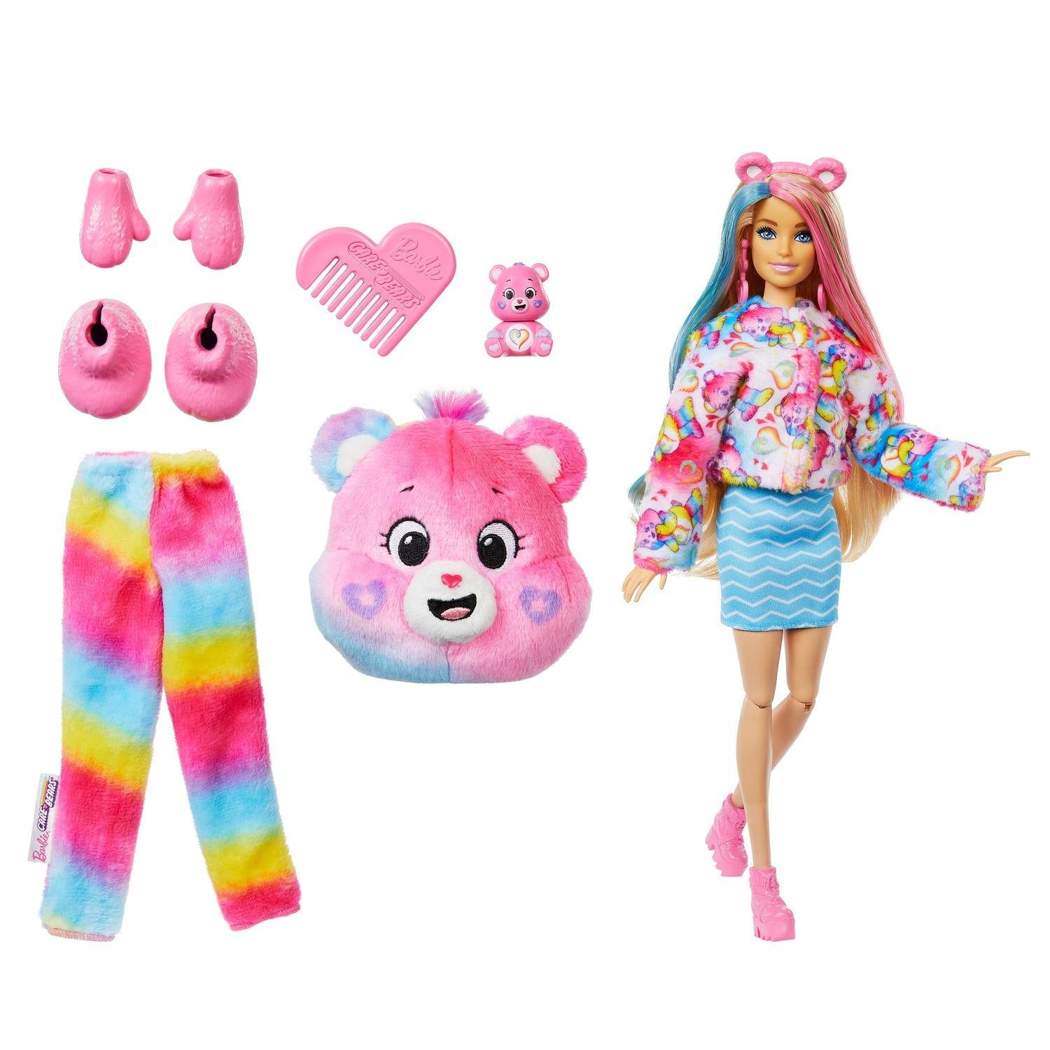 Barbie Cutie Reveal-dukke med 10 overraskelser og tilbehør