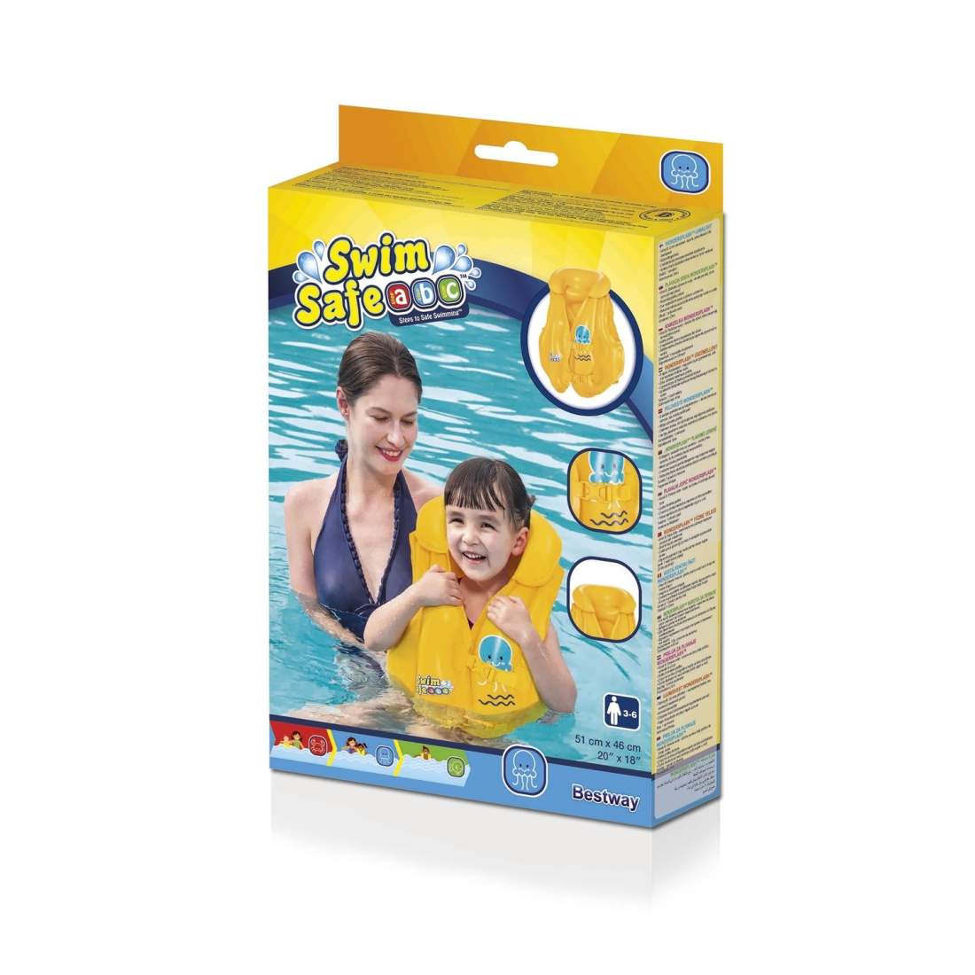 Badväst för småbarn, uppblåsbar krage, 3-6 år | Hem & Hobby | Pryloteket