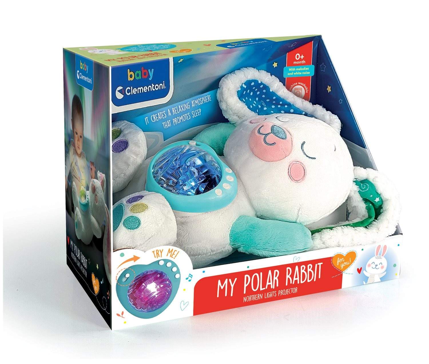 Arctic Bunny Plysch Nattlampa, Lugnande Ljud & Ljus | Hem & Hobby | Pryloteket