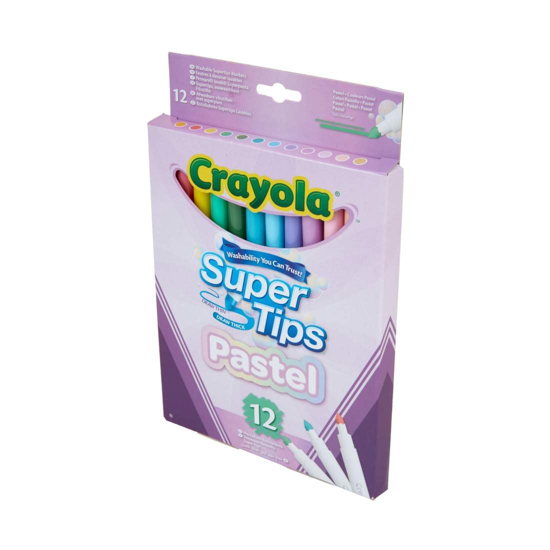 Pastell Supertips-pennor, 12 tvättbara färger för hantverk | Hem & Hobby | Pryloteket