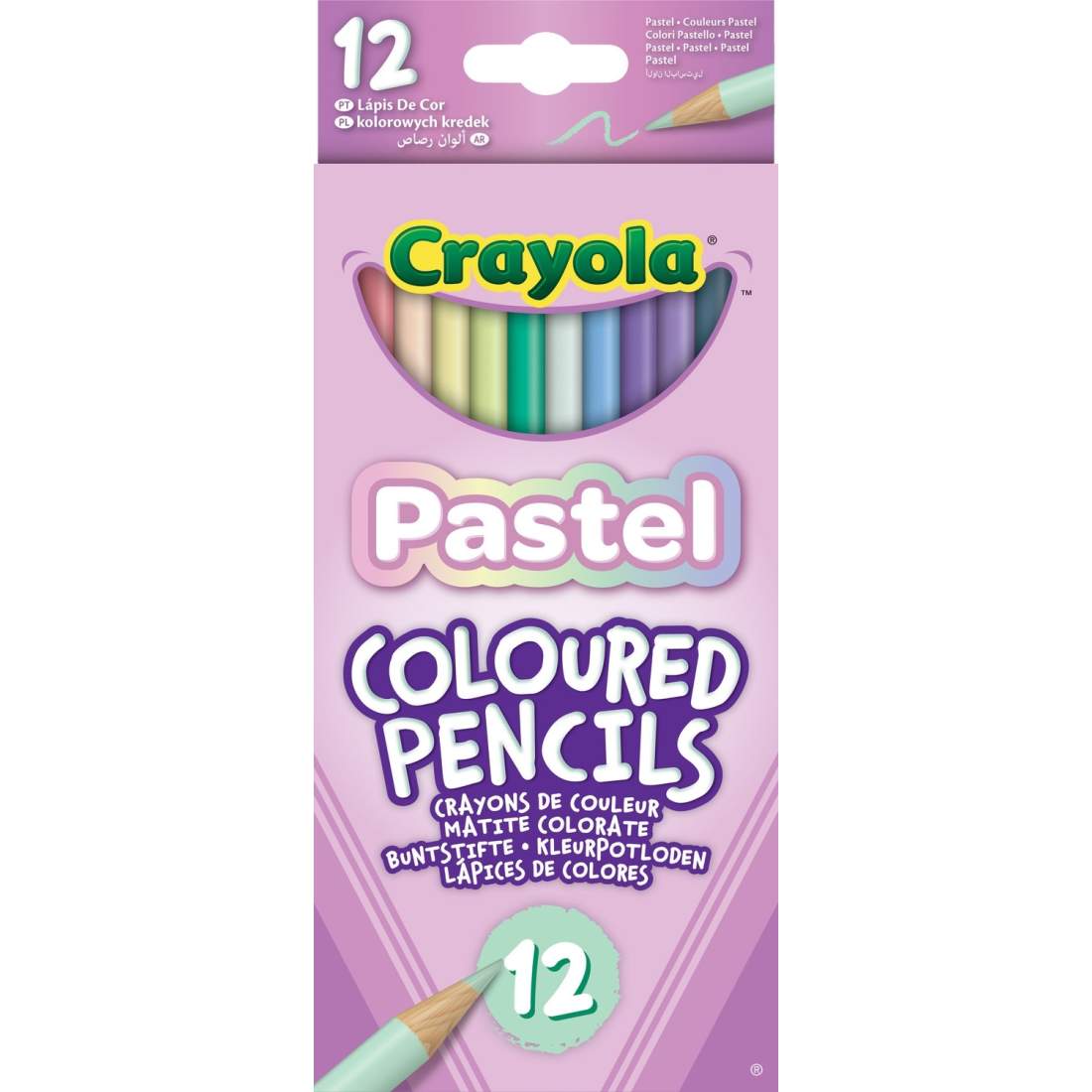 Pastellpennor, Mjuka Linjer, Lätt Slipning, 12-pack | Hem & Hobby | Pryloteket
