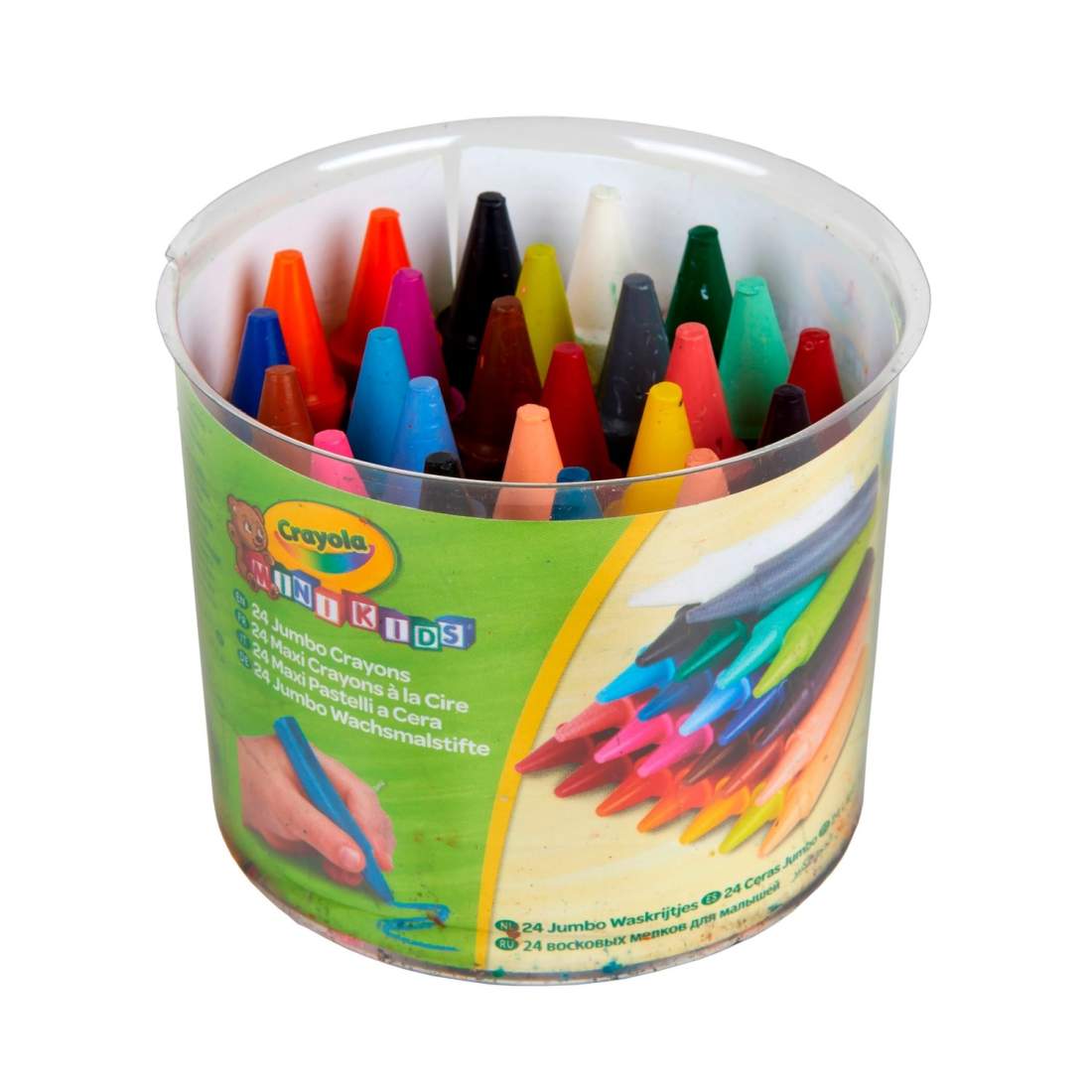 Jumbokritor för barn, greppvänliga, 24 ljusa färger | Hem & Hobby | Pryloteket