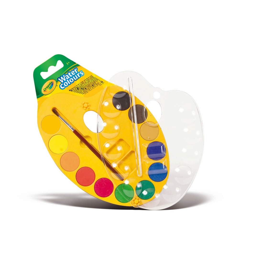 Akvarellpalett, 12 färger med pensel, från 3 år | Hem & Hobby | Pryloteket