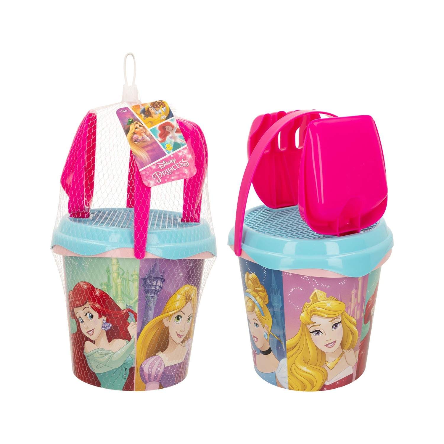 Disney Prinsessa Rantasetti, 6-osainen, 18 cm ämpäri