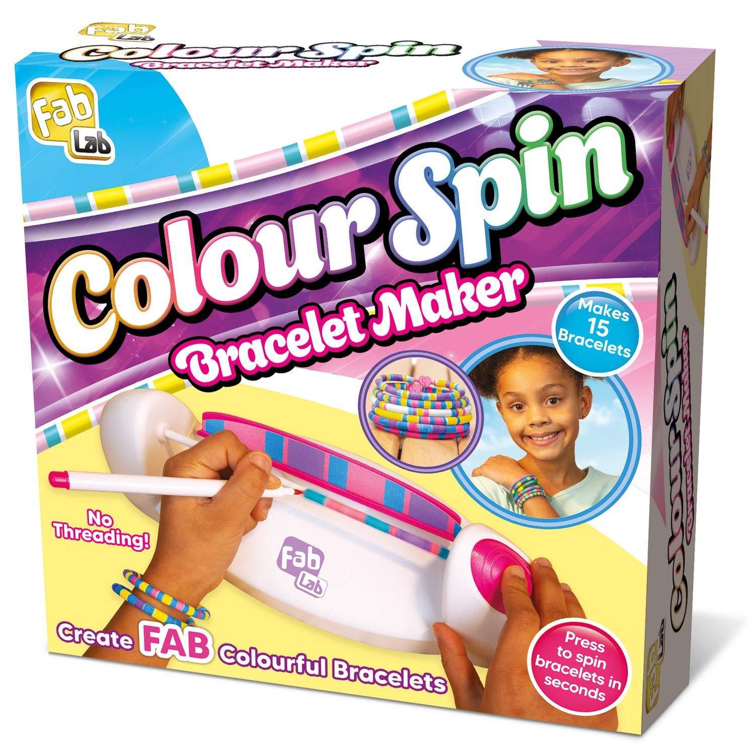 Armbåndsfremstillingssæt, farvesnurresjov for børn