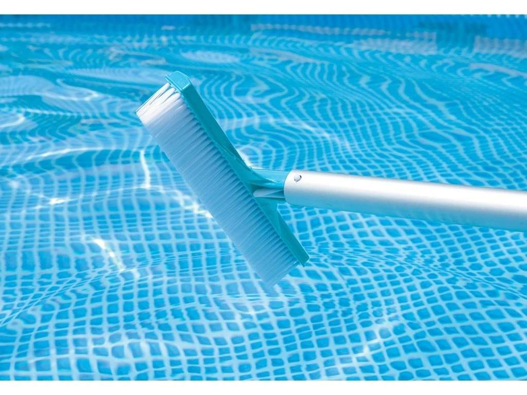 Poolrengøringssæt, net og støvsuger med pH-teststrimler