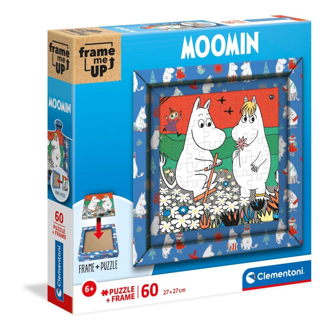 Muminpussel med 60 bitar och ram, 27x27 cm | Hem & Hobby | Pryloteket