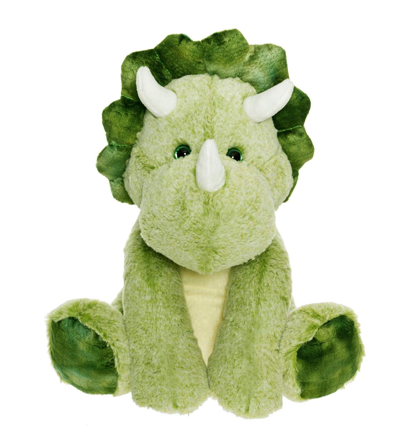 Grøn Dino Plyslegetøj, Blødt & Siddende, 40 cm