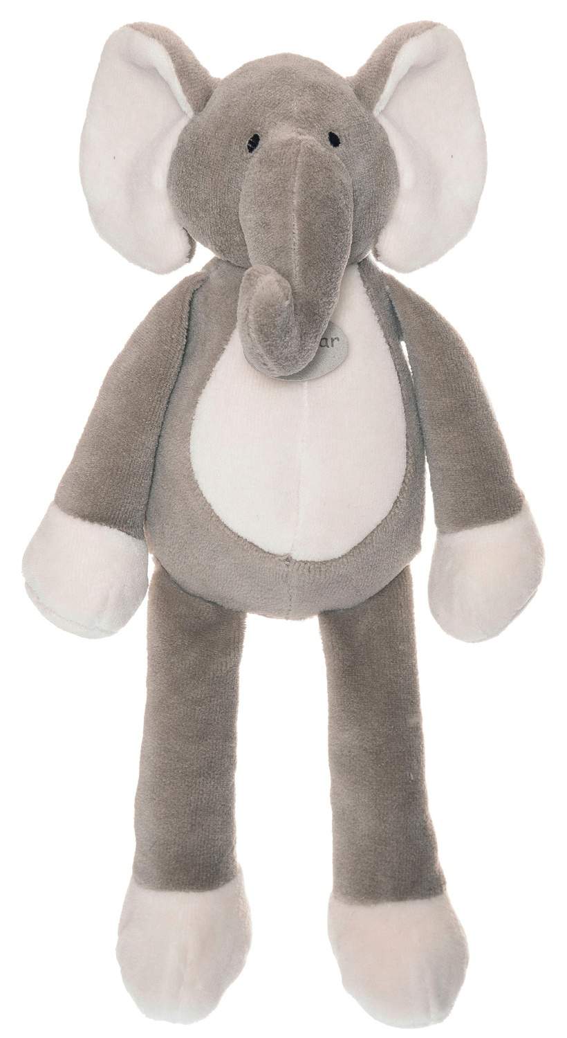 Økologisk bomulds elefantplys, 31 cm, maskinvaskbar