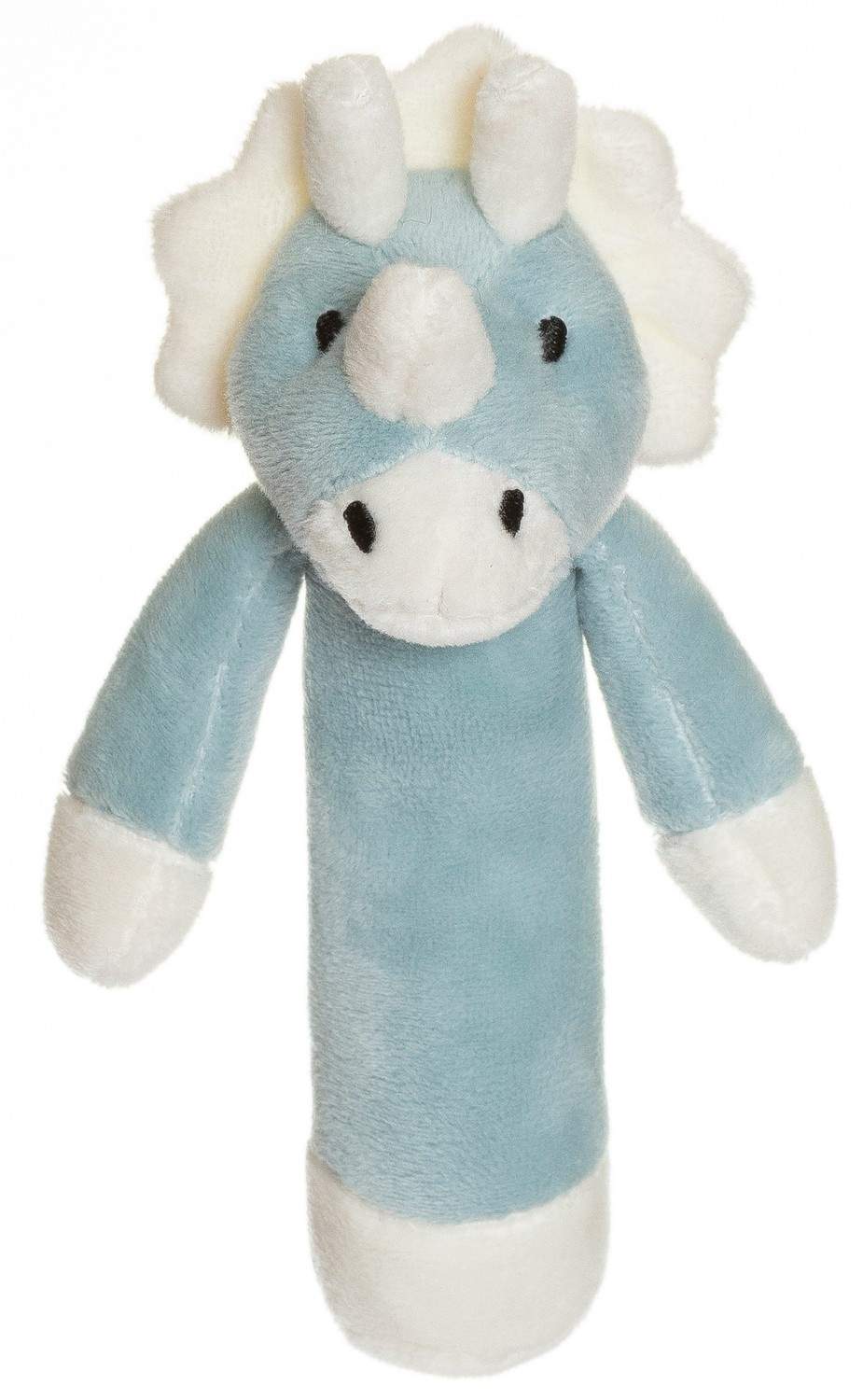 Babys første bløde dinosaur-rangle, blågrøn, 14 cm