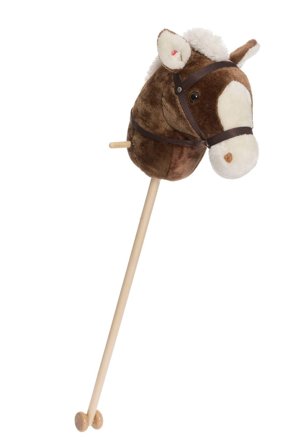 Käpphäst med ljud, 100 cm, brun med rulle | Hem & Hobby | Pryloteket