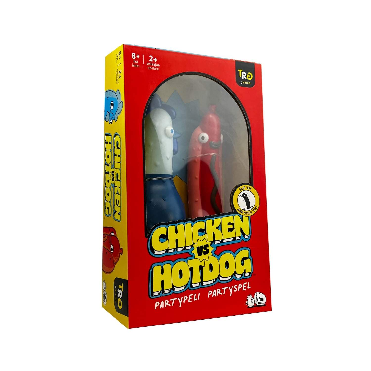 Kana vs. hotdog -peli, hauska toimintajuhlahaite
