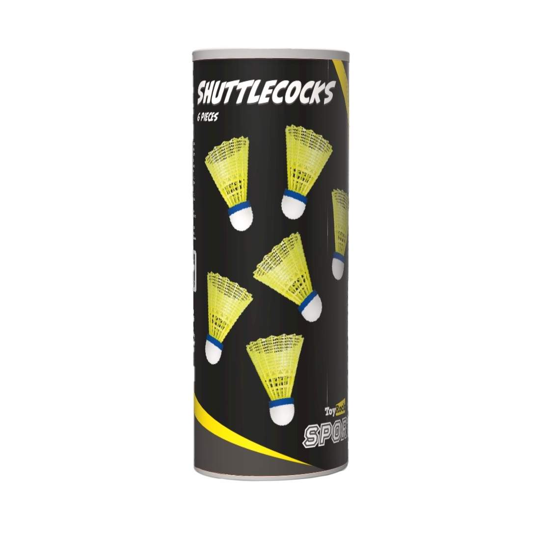 Badmintonbollar, 6-pack för utomhuslek