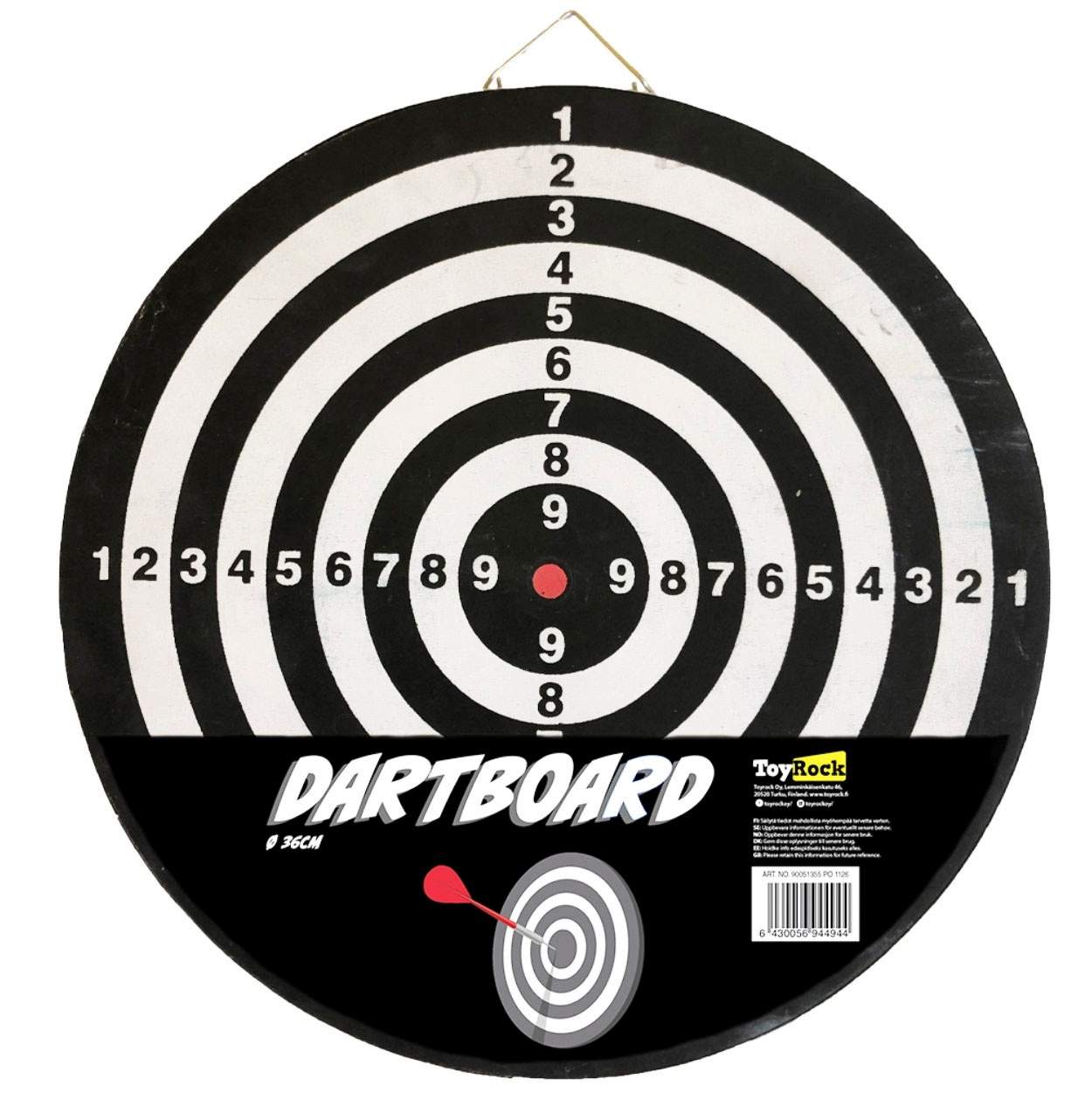 Dartskive 36 cm, perfekt til sjove konkurrencer