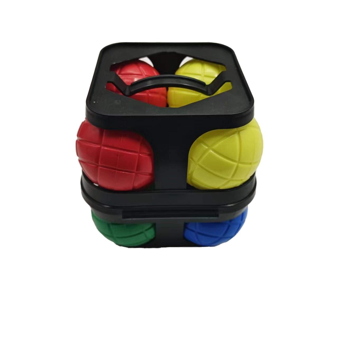 Bocciakuglesæt, 8 plastikbolde og mål, sommersjov