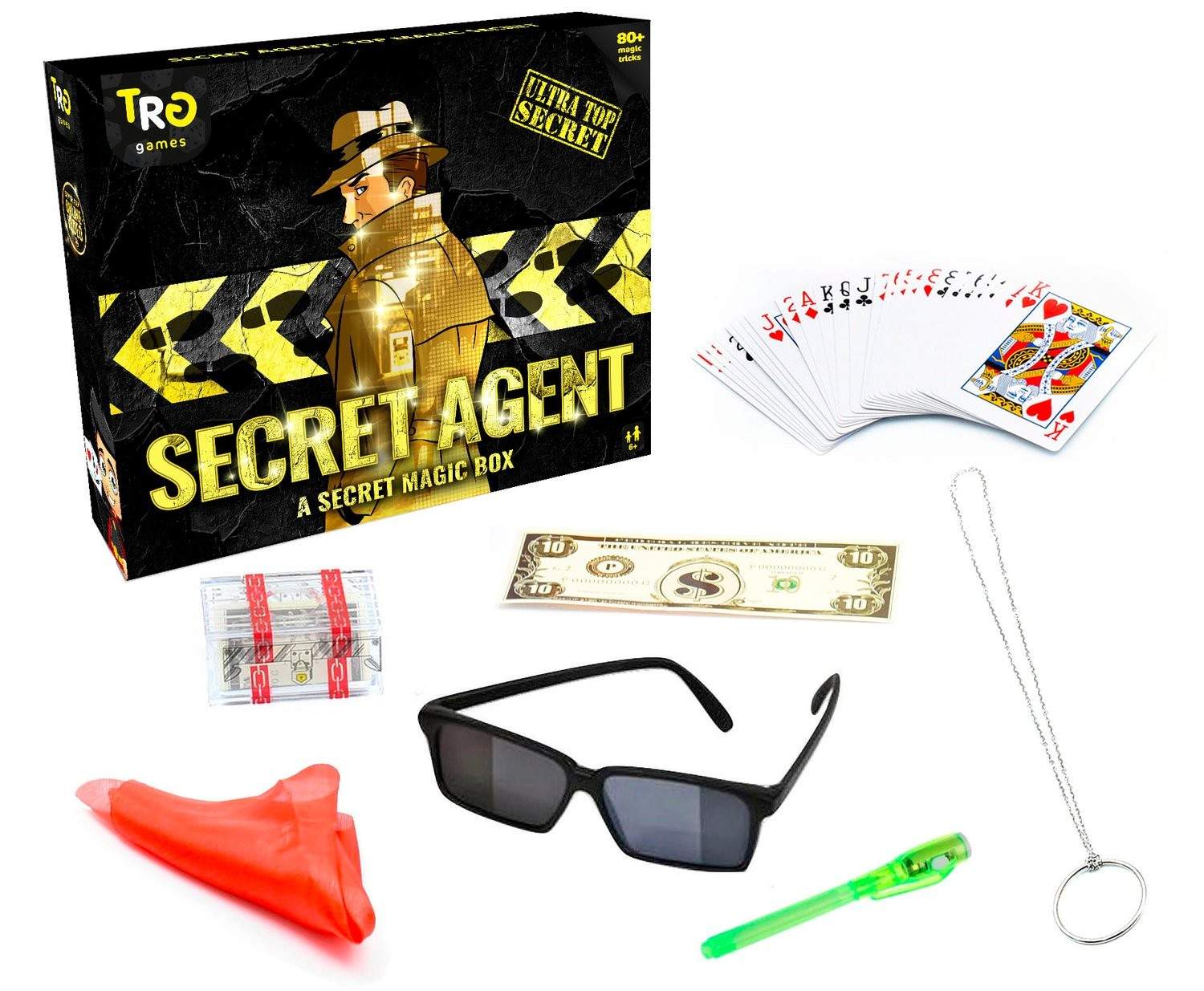 Hemmelig agent tryllesæt, tricks og instruktionsvideo inkluderet