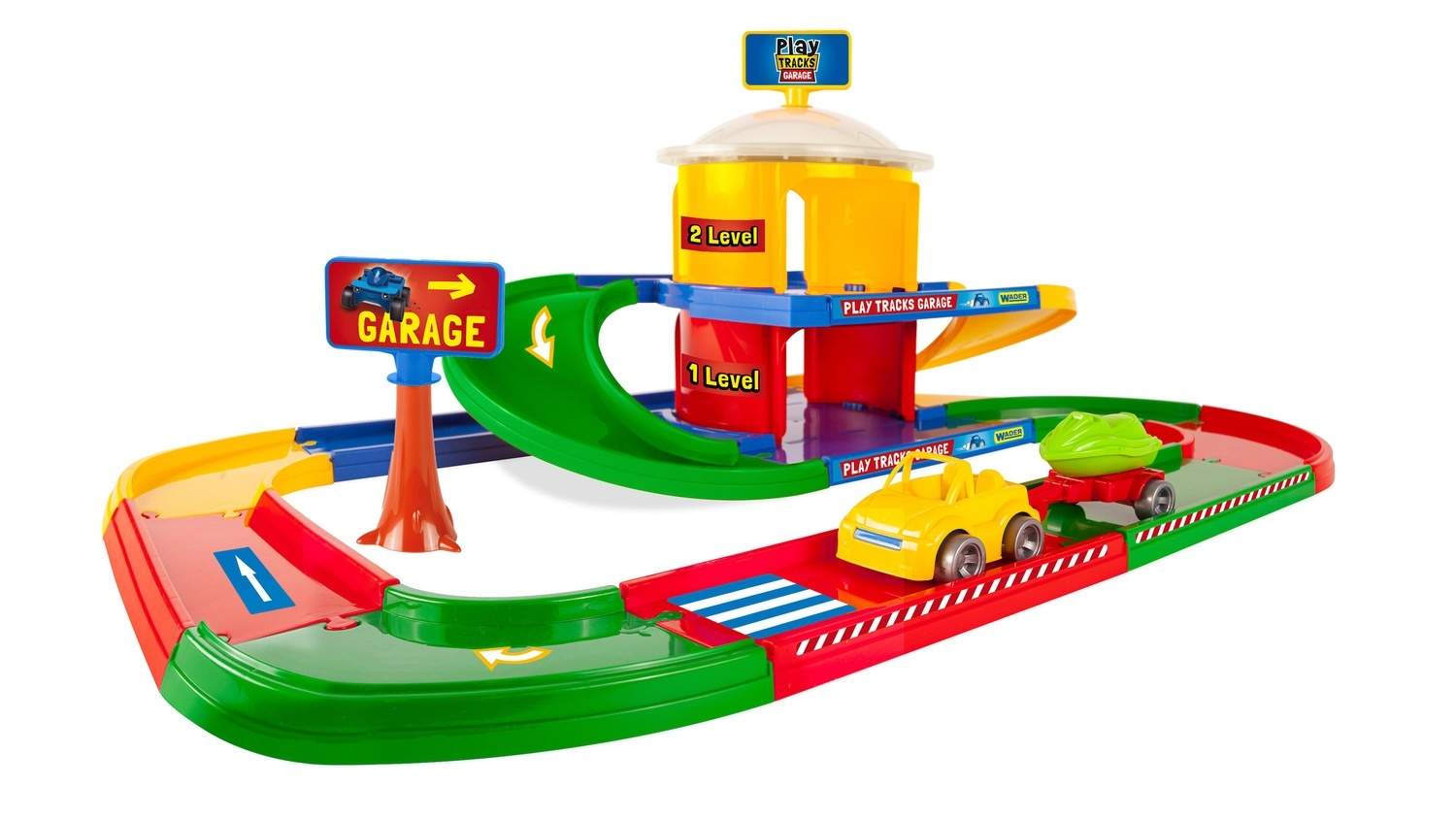 Legesæt til børneparkering i 2 niveauer, 3,4 m bane