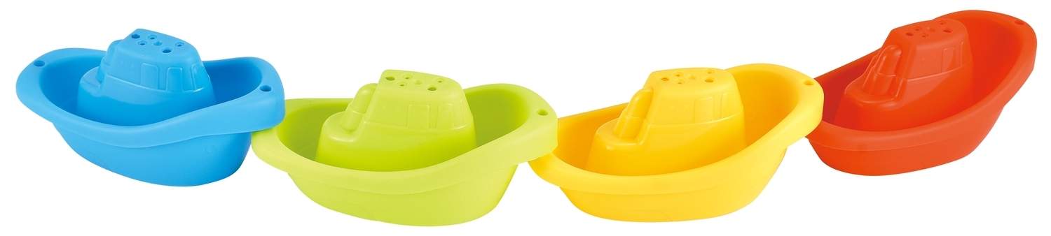 Badebådssæt, stabelbart flydende sjov, 4-pak