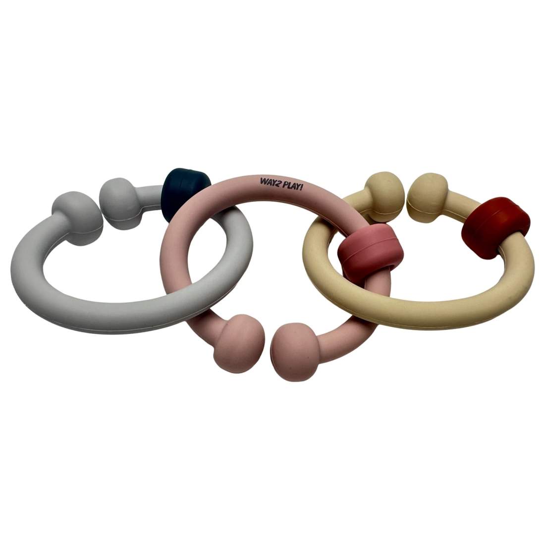 Silikonbitringar, Kopplingsbar Babyleksak, 3-pack | Hem & Hobby | Pryloteket